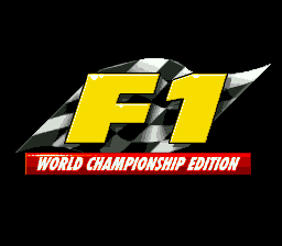 F1 World Championship Edition Title Screen